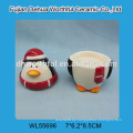 Hand bemalte Weihnachten Pinguin Keramik Salz und Pfeffer Shaker